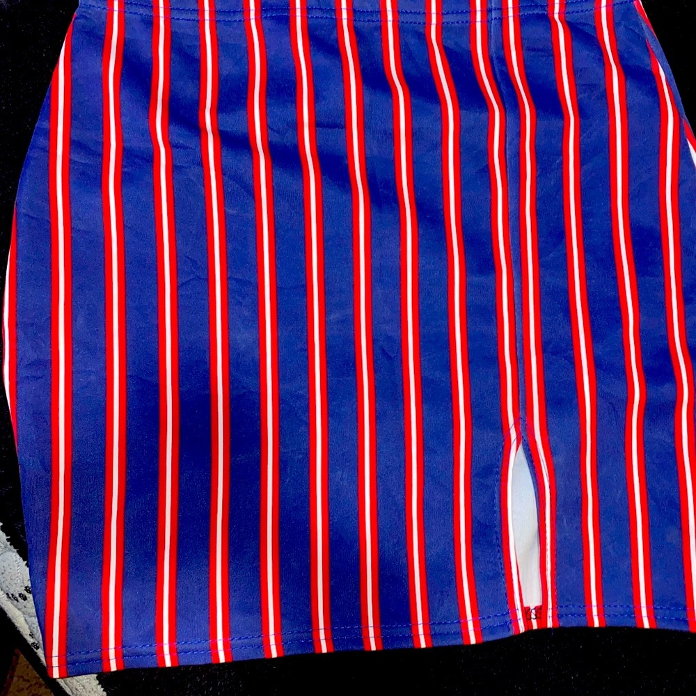 Stripped mini skirt (red white and blue)